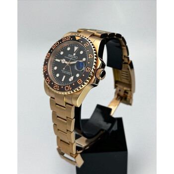 Custom Seiko Mod • Rose Gold GMT Master Rootbeer • 40mm